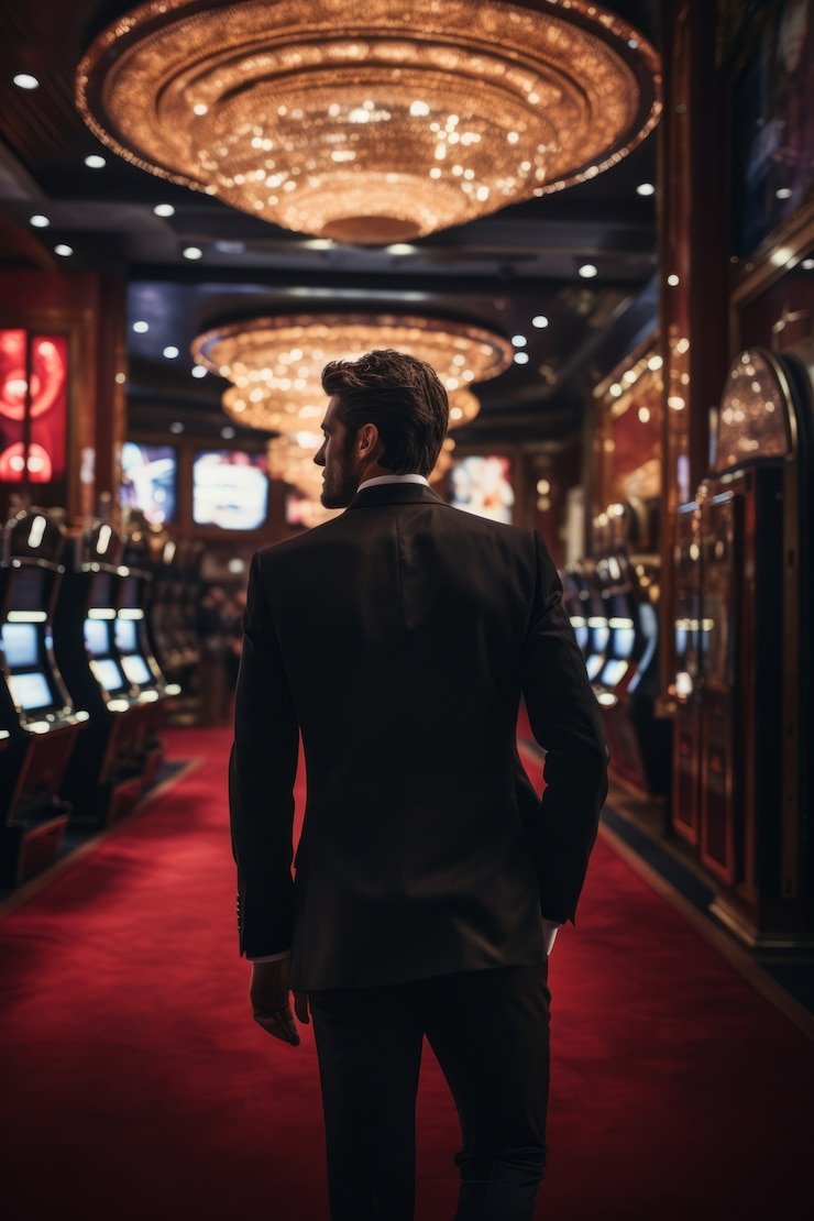 Antarmuka Blueprint Gaming di togelwin menampilkan meja kasino langsung dan permainan slot